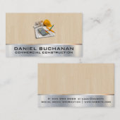 Carte De Visite Entrepreneur général | Constructeur | Construction (Devant / Derrière)