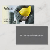 Carte De Visite Entrepreneur général, Constructeur, Construction, (Devant / Derrière)