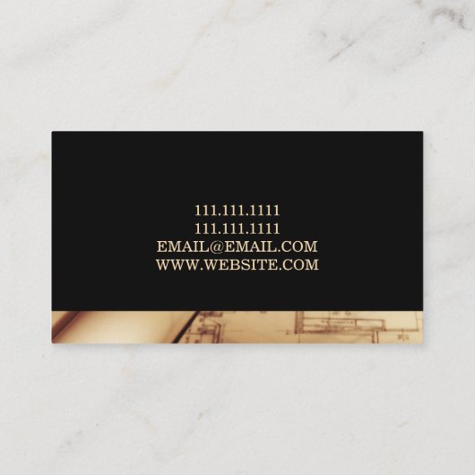 Carte De Visite Entrepreneur général Constructeur Construction Ent (Dos)