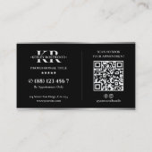 Carte De Visite Entrepreneur général constructeur de luxe Silver C (Dos)