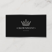 Carte De Visite Entrepreneur général constructeur de luxe Silver C (Devant)