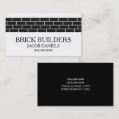 Carte De Visite Entrepreneur Général Constructeur Entreprise de Co (Devant / Derrière)