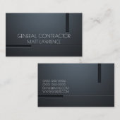 Carte De Visite Entrepreneur Général Constructeur Entreprise de Co (Devant / Derrière)