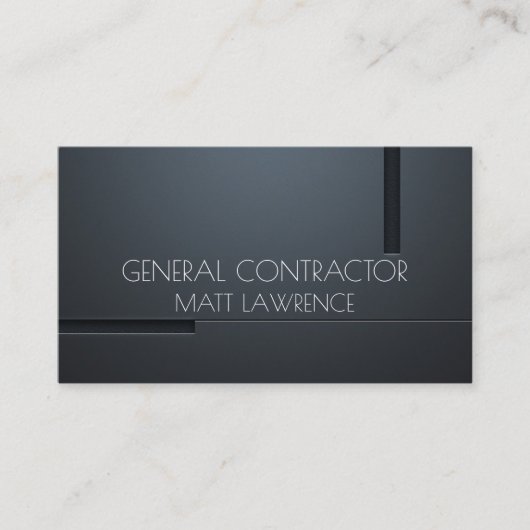 Carte De Visite Entrepreneur Général Constructeur Entreprise de Co (Devant)