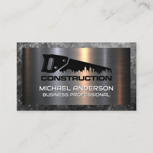 Carte De Visite Entrepreneur général | Construction commerciale (Devant)