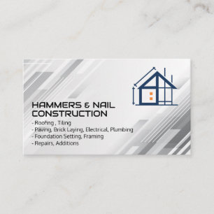 Carte De Visite Entrepreneur général   Construction de maison   Bâ