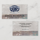 Carte De Visite Entrepreneur général | Construction | Réparation (Devant / Derrière)