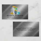 Carte De Visite Entrepreneur général de construction | Chef de pro (Devant / Derrière)