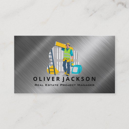 Carte De Visite Entrepreneur général de construction | Chef de pro (Devant)
