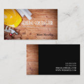 Carte De Visite Entrepreneur Général Directeur de Construction (Devant / Derrière)