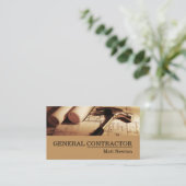 Carte De Visite Entrepreneur Général Directeur de Construction (Debout devant)