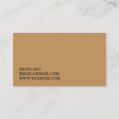 Carte De Visite Entrepreneur Général Directeur de Construction (Dos)