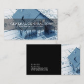 Carte De Visite Entrepreneur général Directeur de construction de (Devant / Derrière)