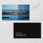 Carte De Visite Entrepreneur général Directeur de construction de (Devant / Derrière)