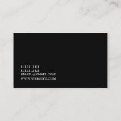 Carte De Visite Entrepreneur général Directeur de construction de (Dos)