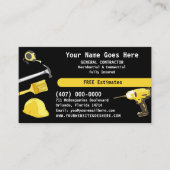 Carte De Visite Entrepreneur général HandyMan Faire tout Bus Modèl (Devant)