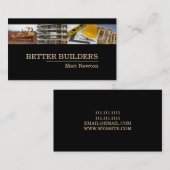 Carte De Visite Entrepreneur général Manager Construction Bâtiment (Devant / Derrière)