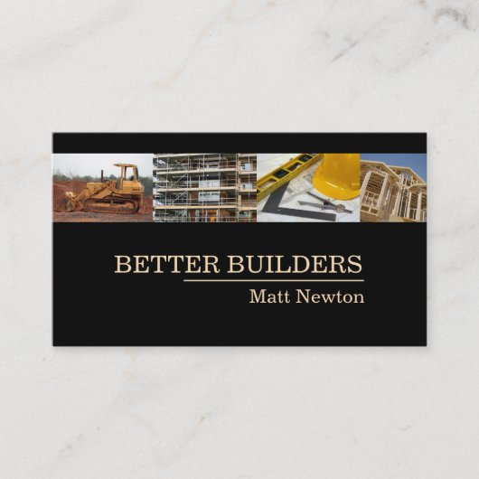 Carte De Visite Entrepreneur général Manager Construction Bâtiment (Devant)