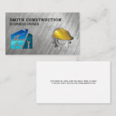 Carte De Visite Entrepreneur général | Outils de construction | Bâ (Devant / Derrière)