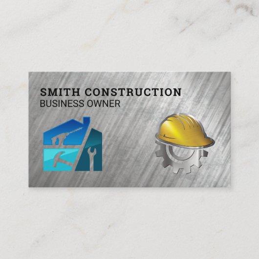 Carte De Visite Entrepreneur général | Outils de construction | Bâ (Devant)