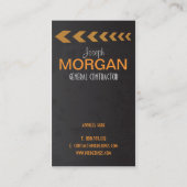 Carte De Visite Entrepreneur général PixDezines (Dos)