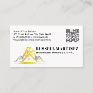 Carte De Visite Entrepreneur général Rénovations de maison