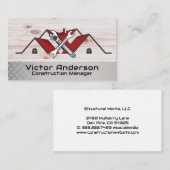 Carte De Visite Entrepreneur général | Réparations de maison (Devant / Derrière)