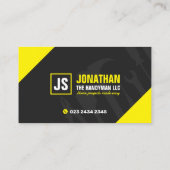 Carte De Visite Entrepreneur général, Service Handyman, Constructi (Dos)