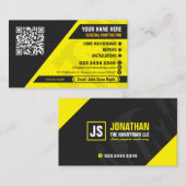 Carte De Visite Entrepreneur général, Service Handyman, Constructi (Devant / Derrière)