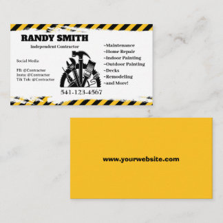 Carte De Visite Entrepreneur indépendant