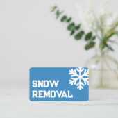 Carte De Visite Entrepreneur pour l'enlèvement de neige (Debout devant)