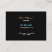 Carte De Visite Entrepreneur professionnel de fabrication de soude (Dos)