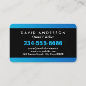 Carte De Visite Entrepreneur professionnel de la fabrication de so (Dos)