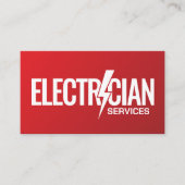Carte De Visite Entrepreneur professionnel en électricité - Électr (Devant)