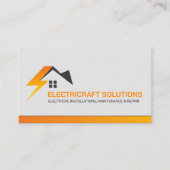 Carte De Visite Entrepreneur professionnel en électricité - Électr (Devant)