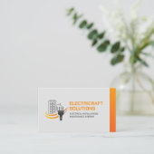 Carte De Visite Entrepreneur professionnel en électricité - Électr (Debout devant)