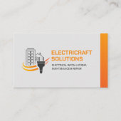Carte De Visite Entrepreneur professionnel en électricité - Électr (Devant)
