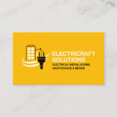 Carte De Visite Entrepreneur professionnel en électricité - Électr (Devant)