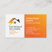 Carte De Visite Entrepreneur professionnel en électricité - Électr (Devant)