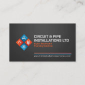 Carte De Visite Entrepreneur professionnel en électricité et plomb (Devant)