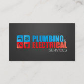 Carte De Visite Entrepreneur professionnel en électricité et plomb (Devant)