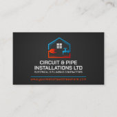 Carte De Visite Entrepreneur professionnel en électricité et plomb (Devant)