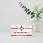 Carte De Visite Entrepreneur professionnel en électricité et plomb (Debout devant)