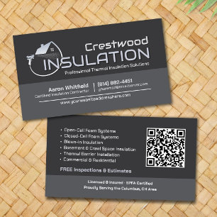 Carte De Visite Entrepreneur professionnel en isolation par mousse