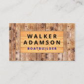 Carte De Visite Entrepreneur professionnel - On dirait du bois rus (Devant)