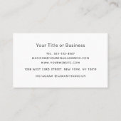 Carte De Visite Entrepreneur Russe Féminin Floral Bouquet (Dos)