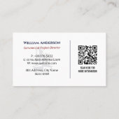 Carte De Visite Entrepreneurs de bâtiments commerciaux | Gris fer (Dos)