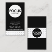 Carte De Visite entreprise à focale simple (Devant / Derrière)