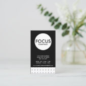 Carte De Visite entreprise à focale simple (Debout devant)