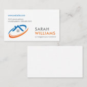 Carte De Visite Entreprise | Agent immobilier | Courtier (Devant / Derrière)